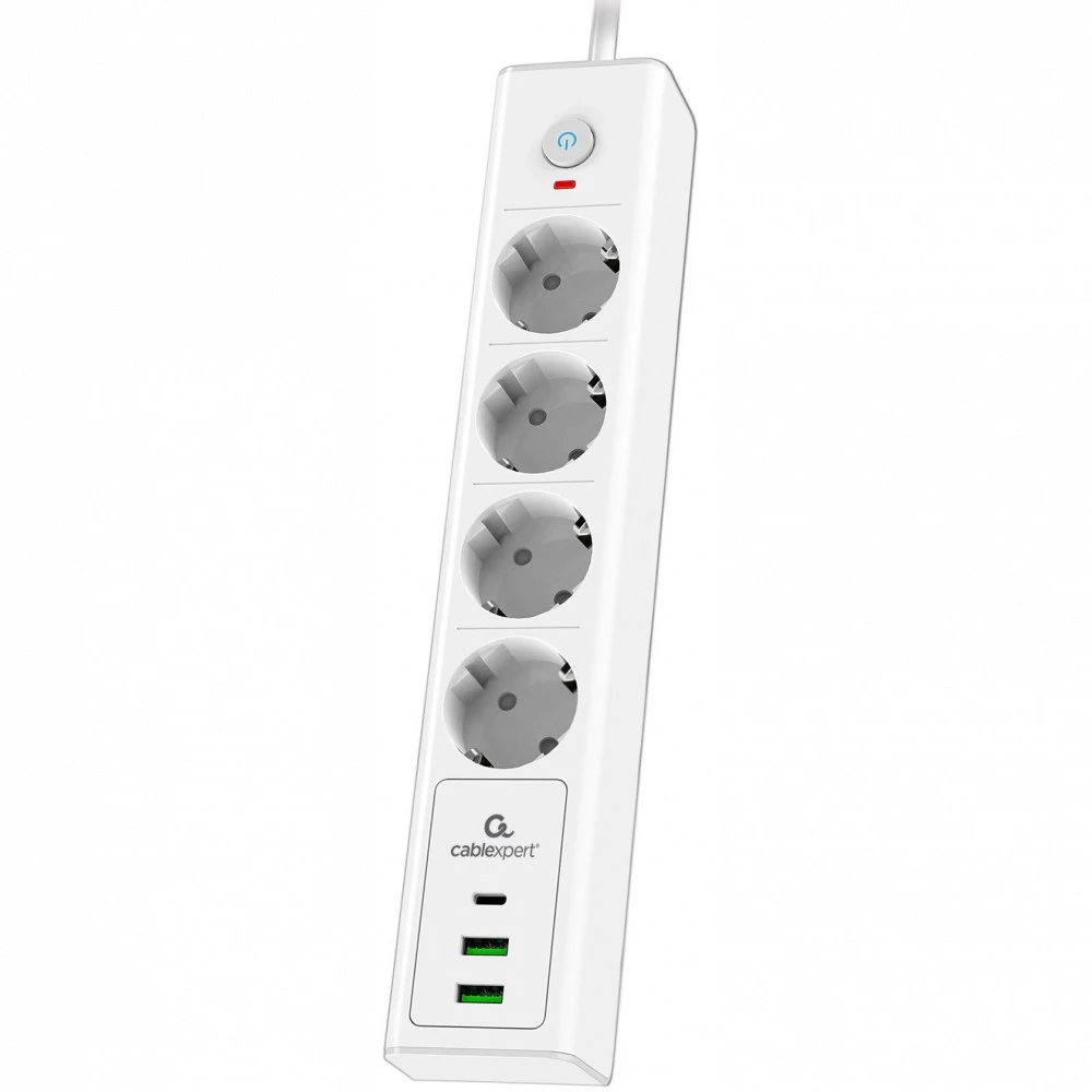 Сетевой фильтр Cablexpert Exnovo EXN-4-CU2-W-2