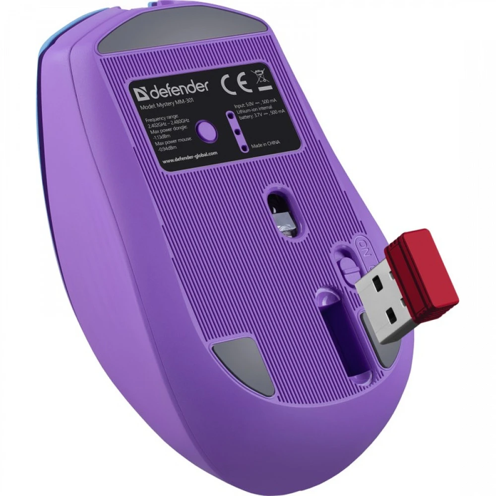 Мышь Defender MM-301 52301 Бюджетные, Беспроводная