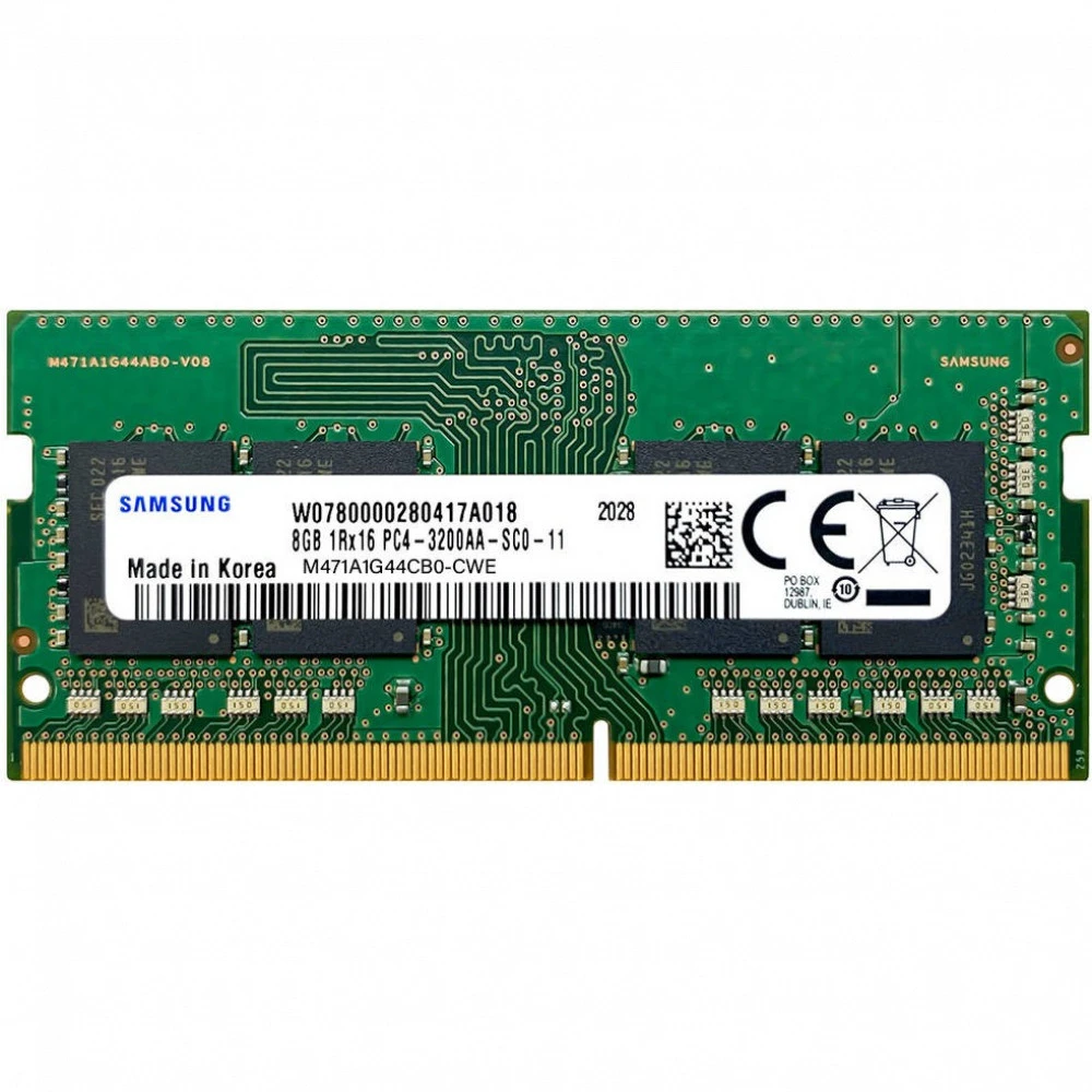 ОЗУ Samsung M471A1G44CB0-CWED0 SO-DIMM, DDR4, 8 Гб, 3200 МГц