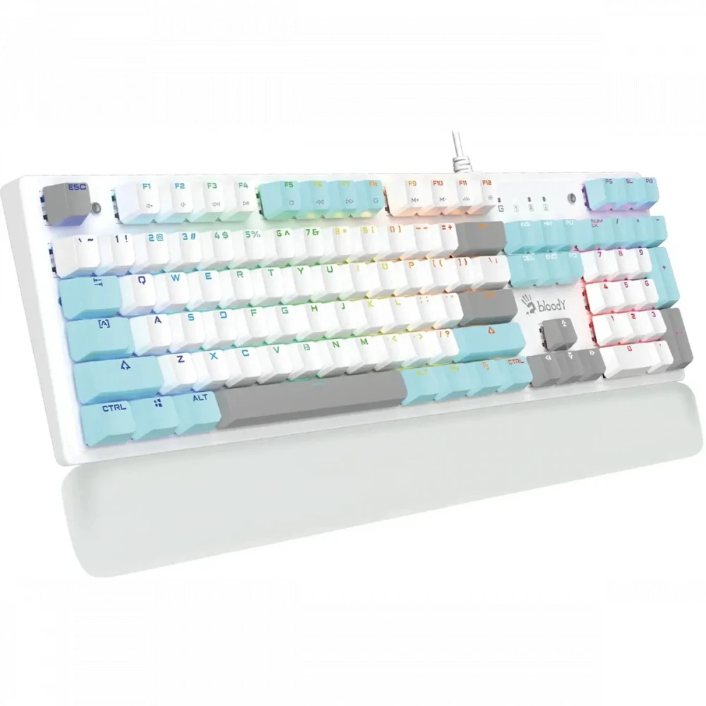 Клавиатура A4Tech Bloody S515R S515R ICY WHITE Проводная, USB