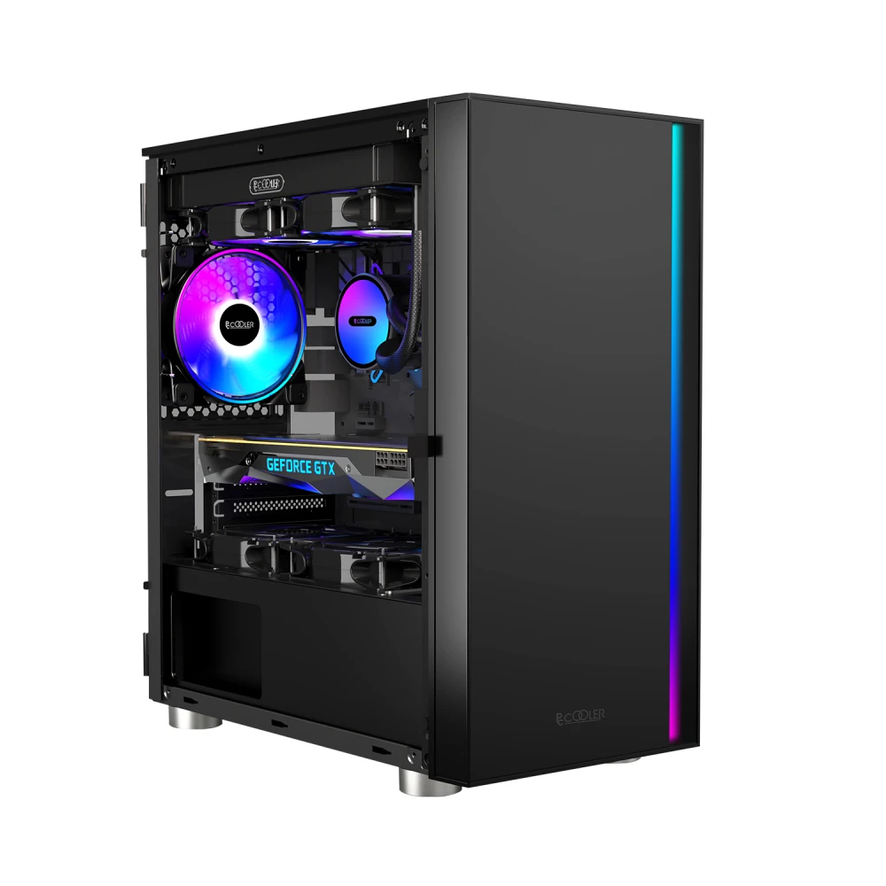 Корпус PCcooler LM300 ARGB LM300 ARGB BK Mini-Tower