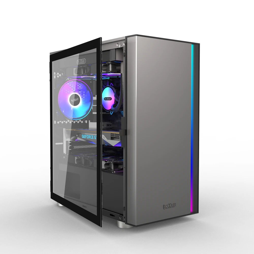 Корпус PCcooler LM300 ARGB LM300 ARGB BK Mini-Tower