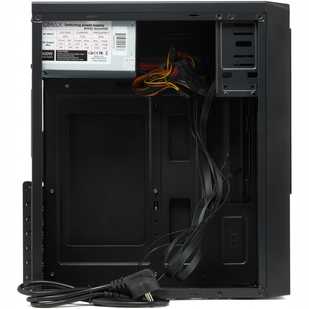 Корпус Qmax D802B BLACK Mid-Tower