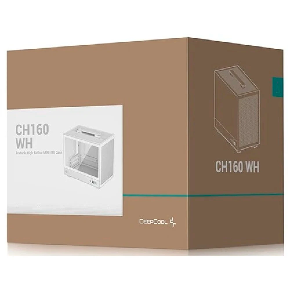 Корпус Deepcool CH160WH белый R-CH160-WHNGI0-G-1 Mini-Tower