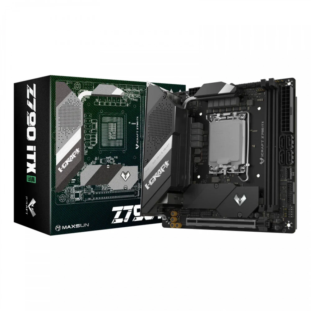 Материнская плата Maxsun iCraftZ790ITX WI-FI MS-iCraft Z790ITX WIFI Mini-ITX, LGA 1700