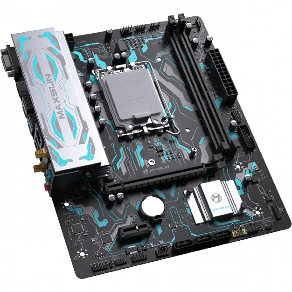 Материнская плата Maxsun B760M GAMING WIFI GANK MS-B760M GAMING WIFI GANK Micro-ATX, LGA 1700