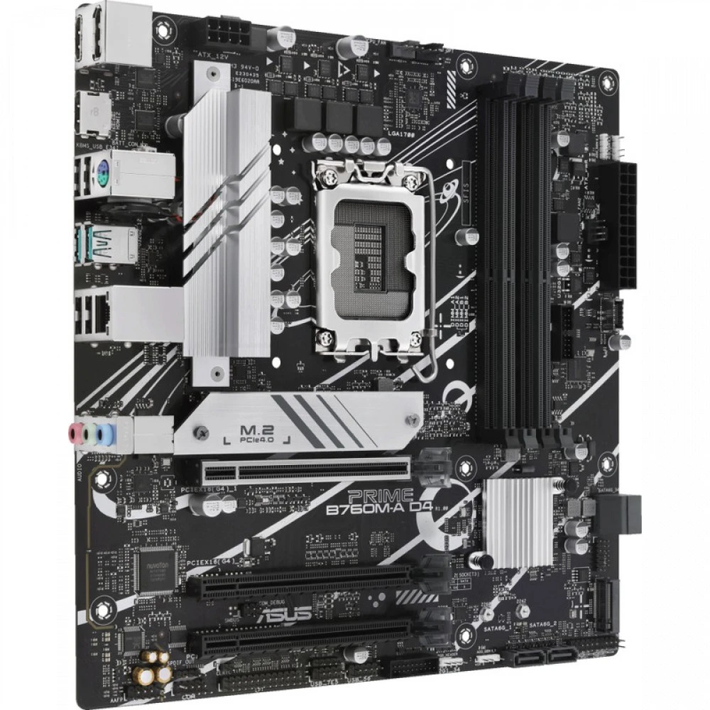 Материнская плата Asus PRIME B760M-A D4-CSM 90MB1D00-M1EAYC Micro-ATX, LGA 1700