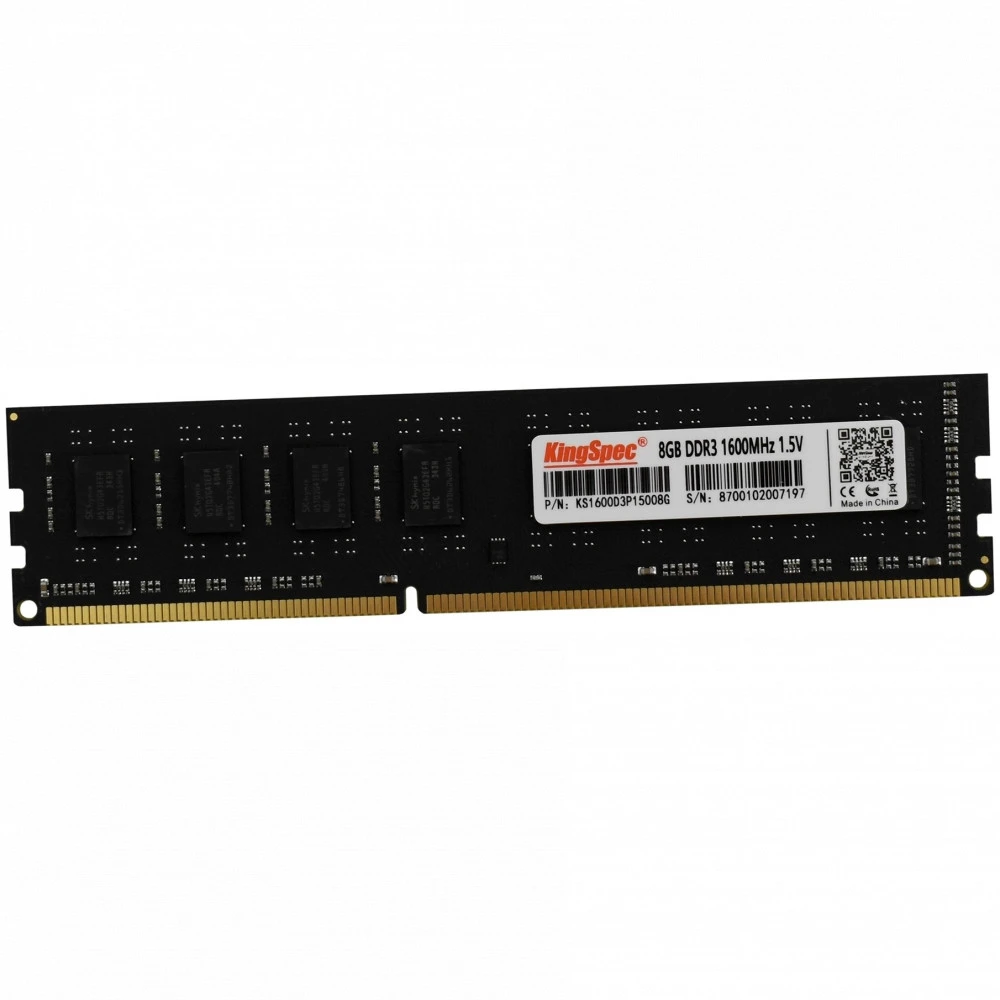 ОЗУ KingSpec KS1600D3P1508G DIMM, DDR3, 8 Гб, 1600 МГц