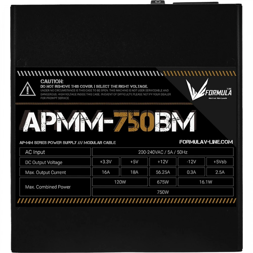 Блок питания Formula APMM-750BM 750 Вт, 80+ Bronze