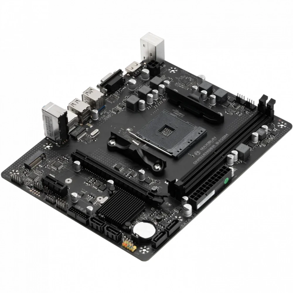 Материнская плата Maxsun  Challenger B450M MS-Challenger B450M Micro-ATX, AMD AM4