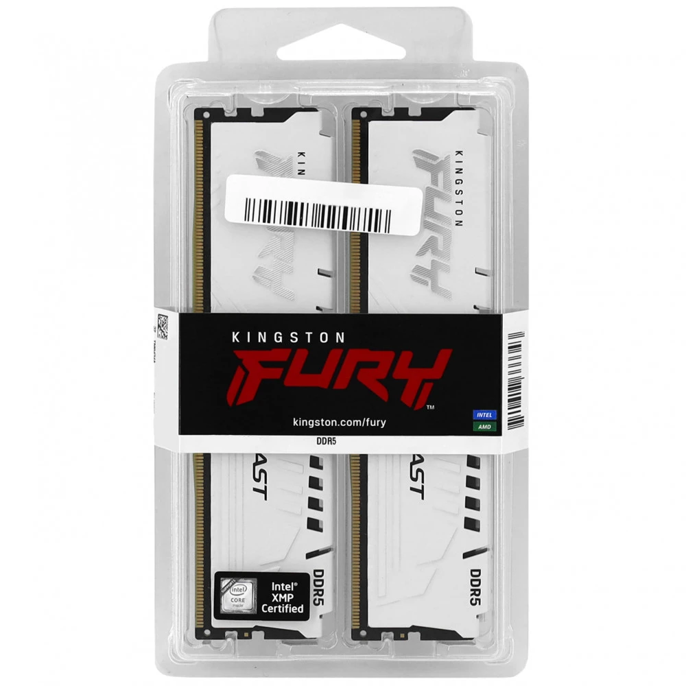 ОЗУ Kingston Fury Beast KF564C32BWK2-32 DIMM, DDR5, 32 Гб (2 х 16 Гб), 6400 МГц