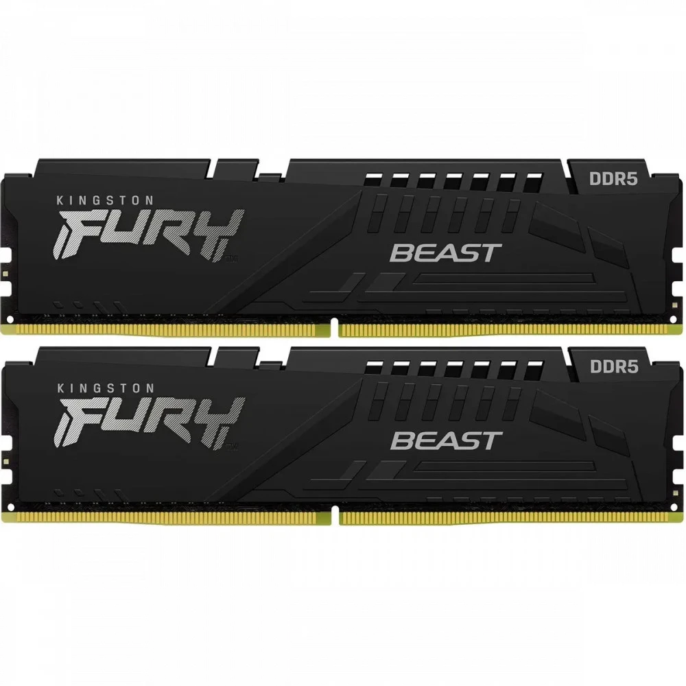 ОЗУ Kingston Fury Beast KF564C32BBEK2-64 DIMM, DDR5, 64 Гб (2 х 32 Гб), 6400 МГц