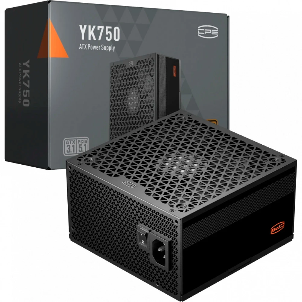 Блок питания PCcooler YK750 P5-YK750-B1F 750 Вт, 80+ Bronze