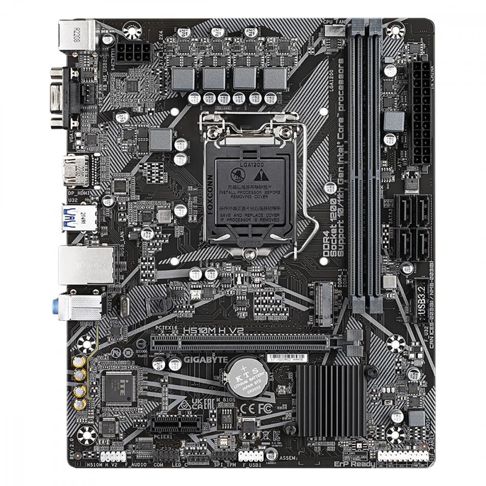 Материнская плата Gigabyte H510M H V2 2.0, RTL Micro-ATX, LGA 1200