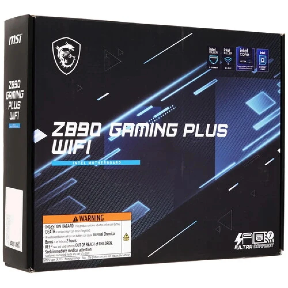 Материнская плата MSI Z890 GAMING PLUS WIFI ATX, LGA 1851