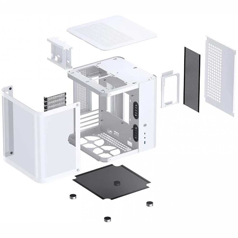 Корпус Jonsbo TK-1 White Mini-Tower
