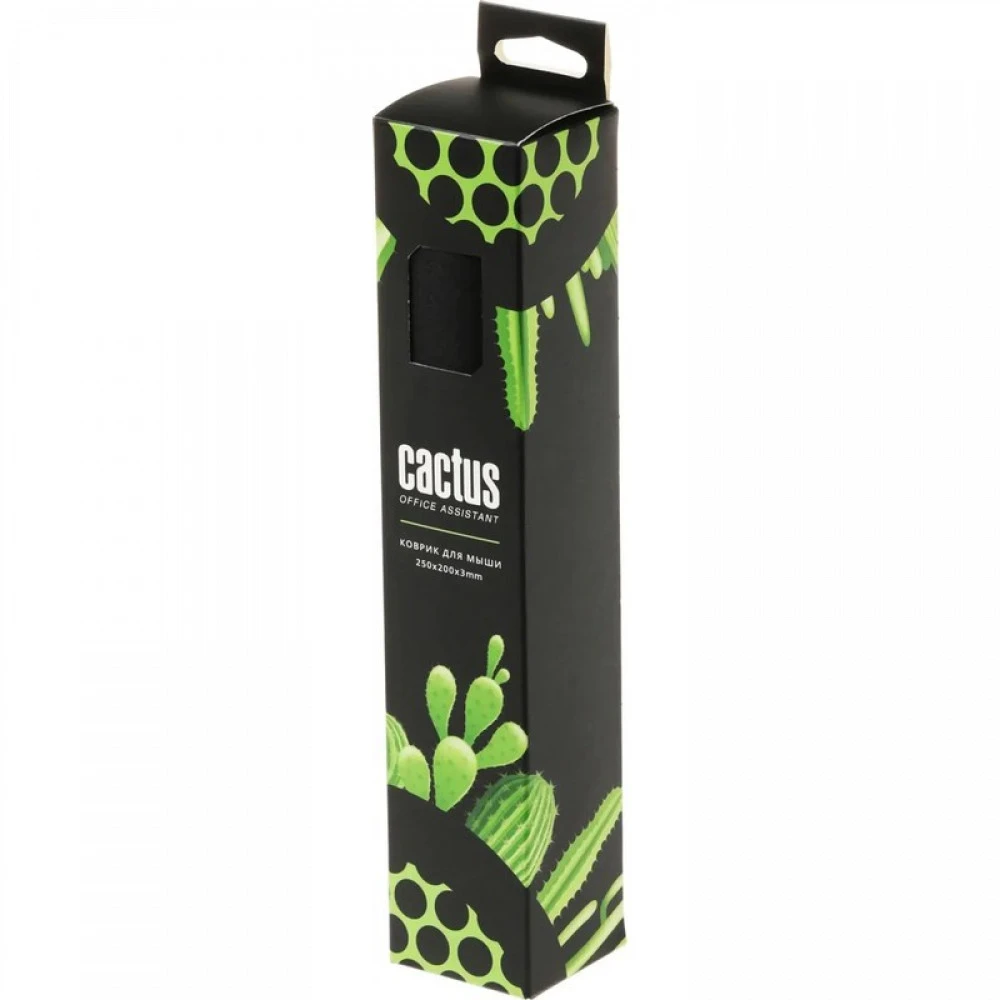 Коврик для мышки Cactus Black 250x200x3мм CS-MPC-D01S
