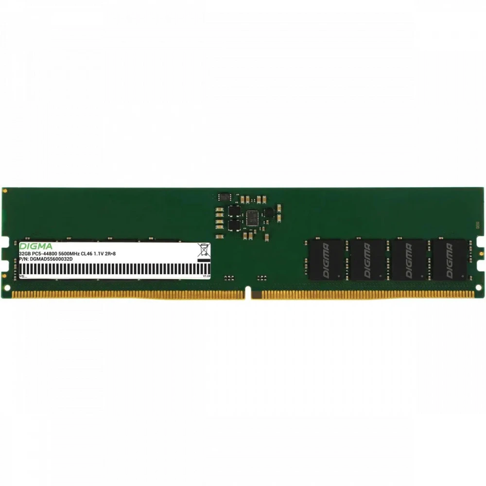 ОЗУ Digma DGMAD55600032D DIMM, DDR5, 32 Гб, 5600 МГц
