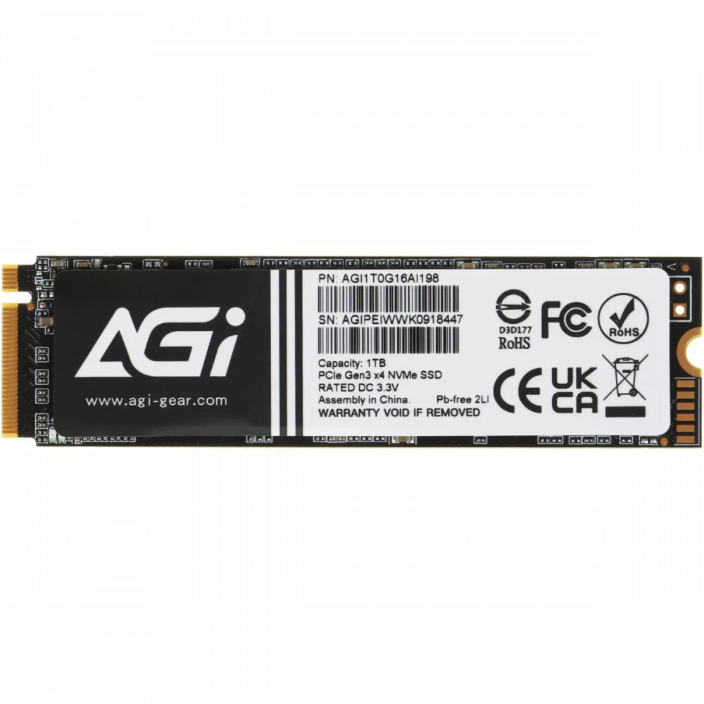 Жесткий диск AGI AGI4T0GIMAI298 SSD (твердотельные), 4 ТБ, M.2, PCIe
