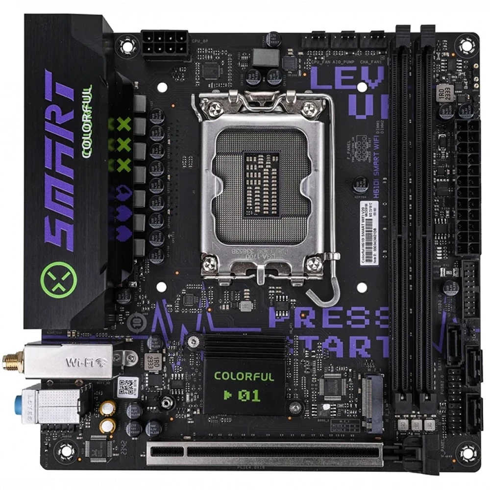 Материнская плата Colorful H610I SMART WIFI V20 Mini-ATX, LGA 1700