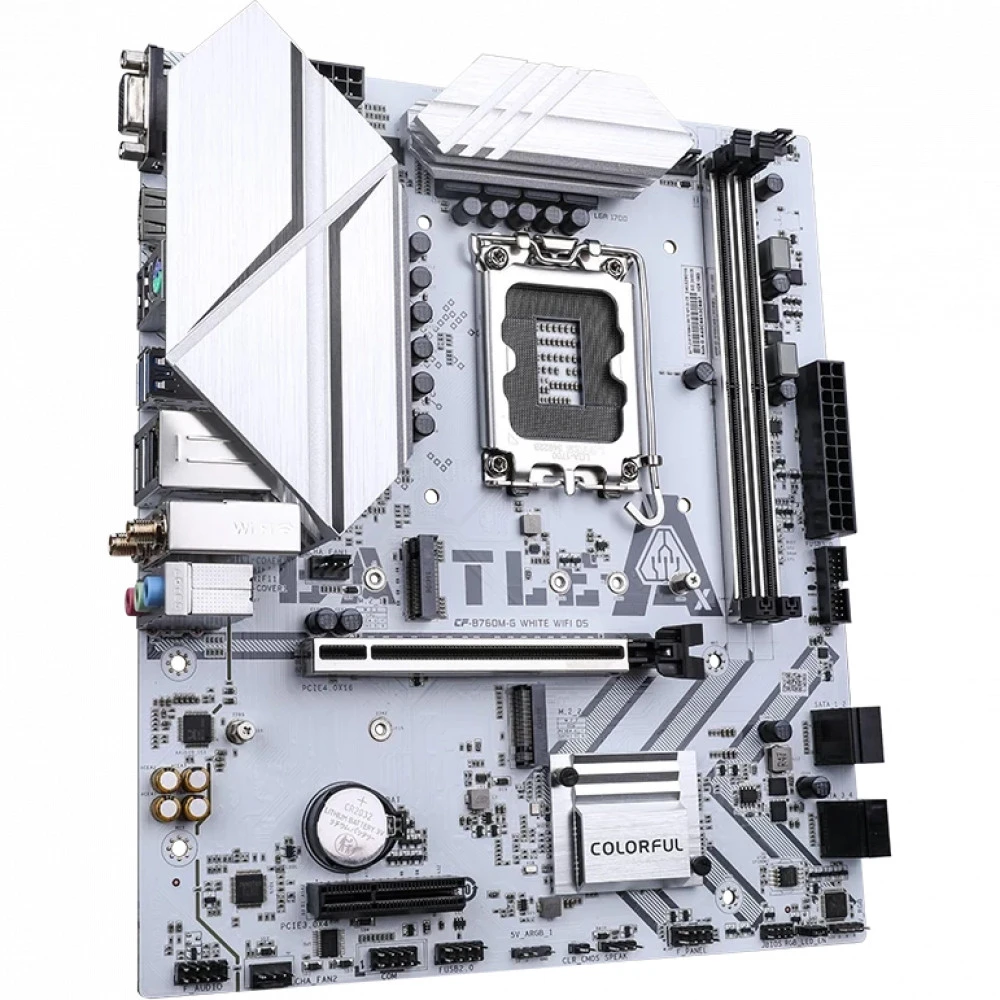 Материнская плата Colorful BATTLE-AX B760M-G WHITE WIFI D5 V20 Micro-ATX, LGA 1700
