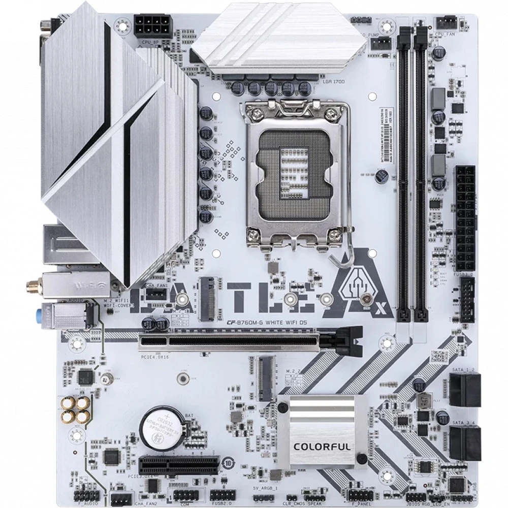 Материнская плата Colorful BATTLE-AX B760M-G WHITE WIFI D5 V20 Micro-ATX, LGA 1700