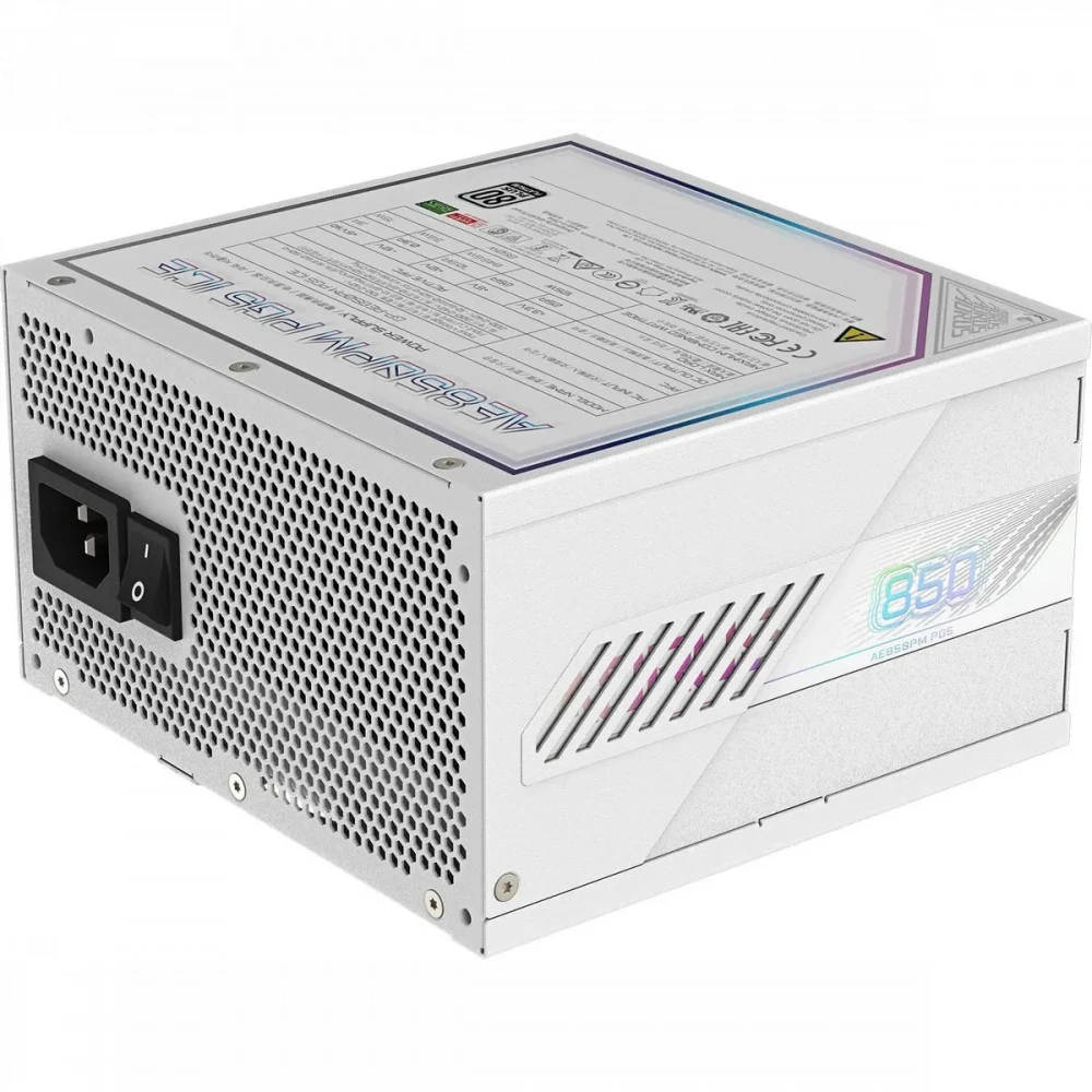Блок питания Gigabyte AORUS ELITE P850W GP-AE850PM PG5 ICE 850 Вт, 80+ Platinum