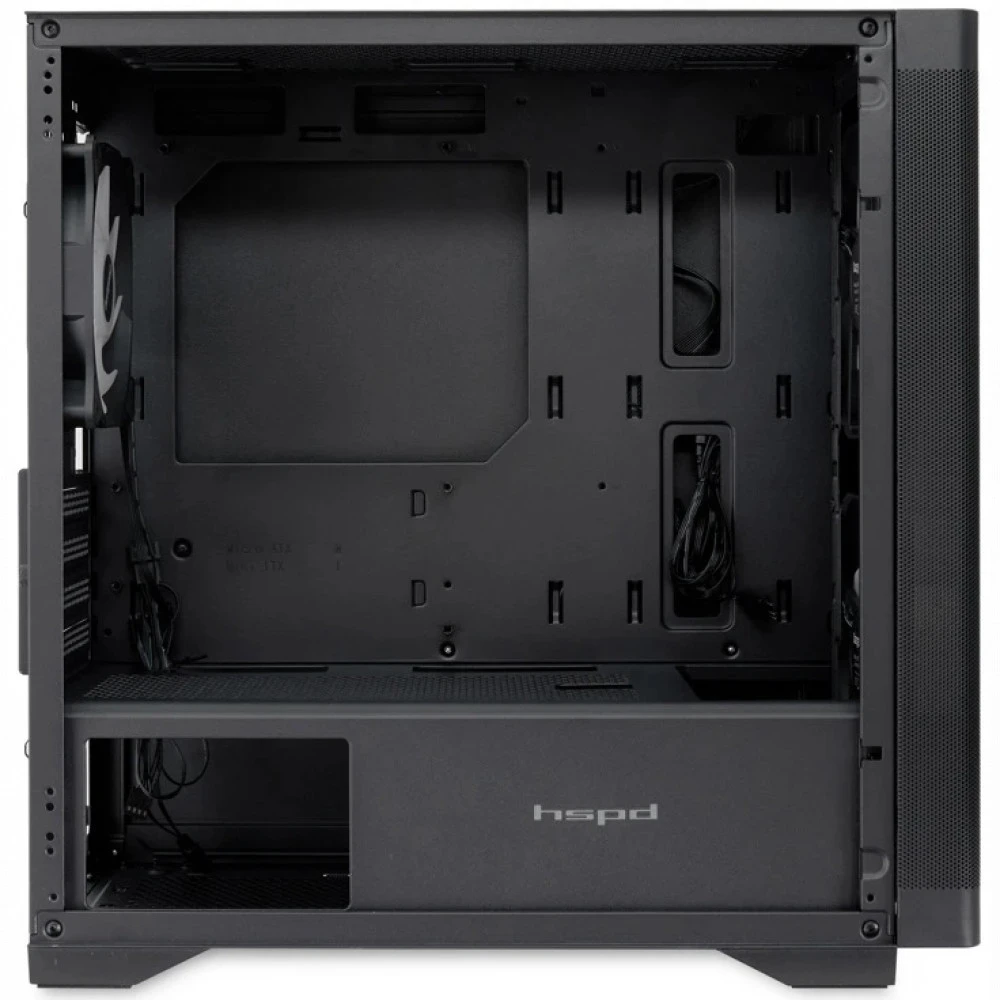 Корпус HSPD M320-TGBK-ARGB Black Mini-Tower