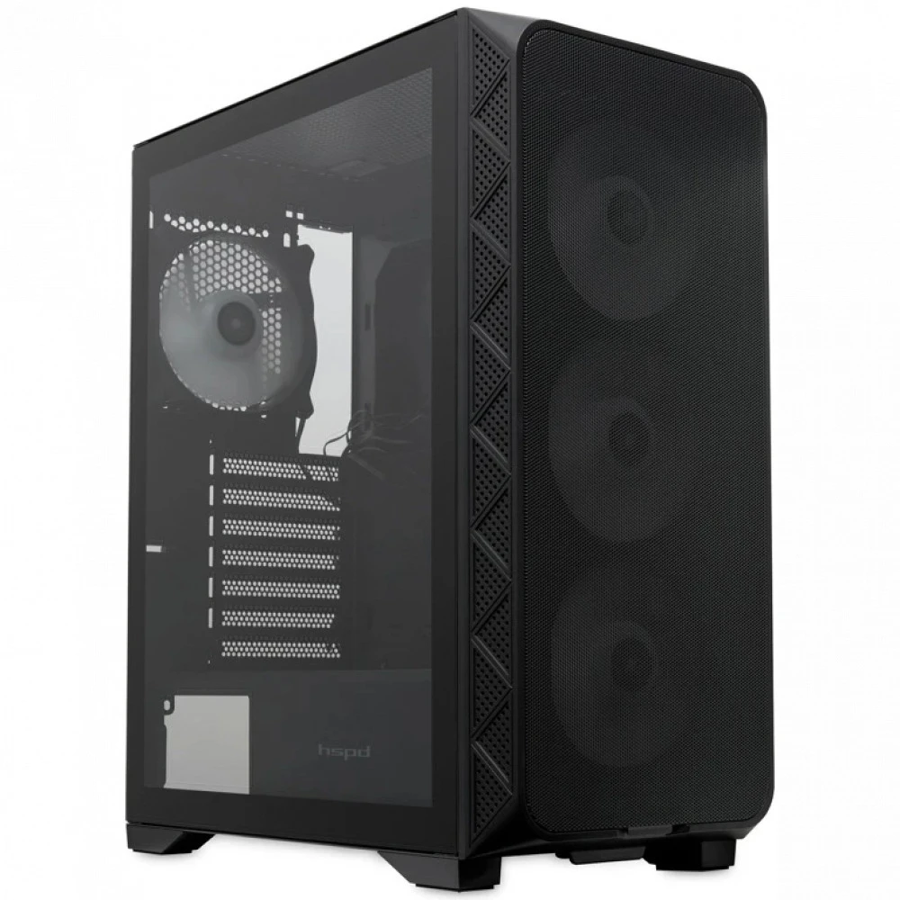 Корпус HSPD M521-TGBK-ARGB Mid-Tower