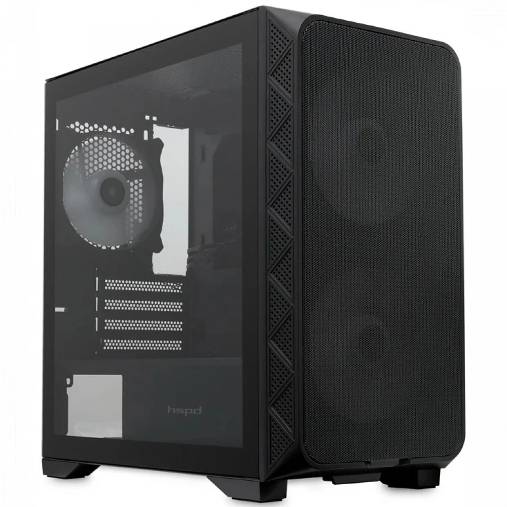 Корпус HSPD M321-TGBK-ARGB Mini-Tower