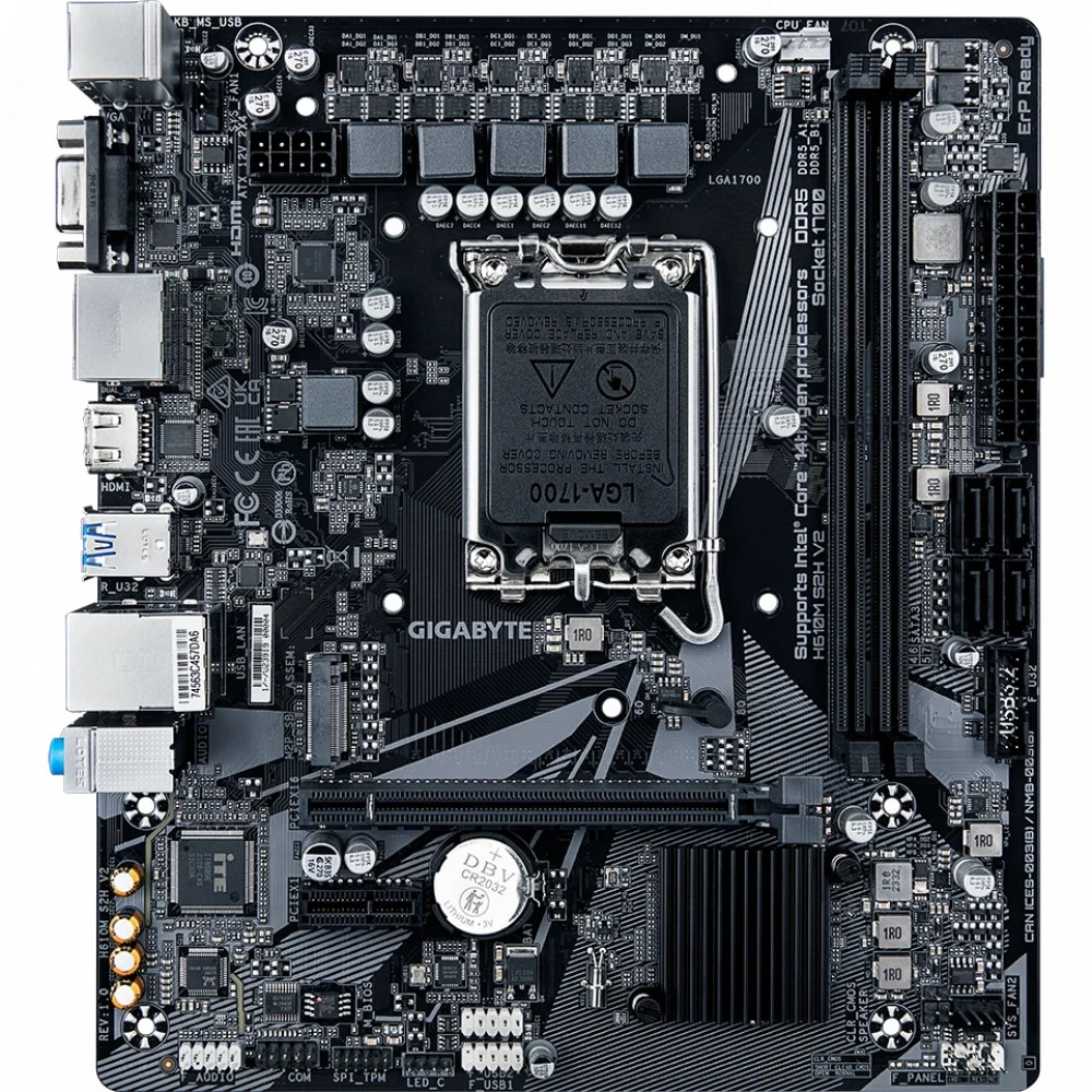 Материнская плата Gigabyte H610M S2H V2, RTL oem H610M S2H V2||oem Micro-ATX, LGA 1700