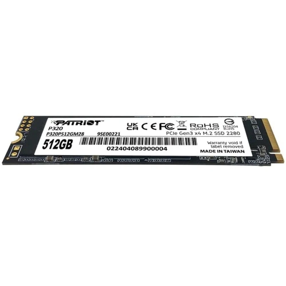 Жесткий диск Patriot P320 P320P512GM28 SSD (твердотельные), 512 ГБ, M.2, PCIe