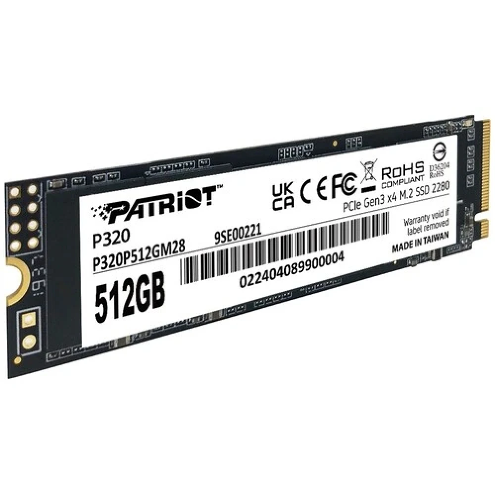 Жесткий диск Patriot P320 P320P512GM28 SSD (твердотельные), 512 ГБ, M.2, PCIe