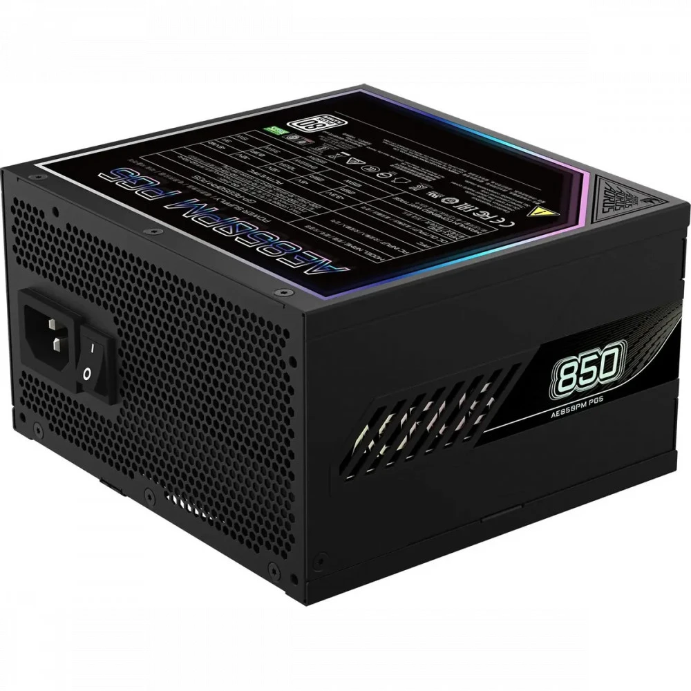 Блок питания Gigabyte AORUS ELITE P850W GP-AE850PM PG5 850 Вт, 80+ Platinum