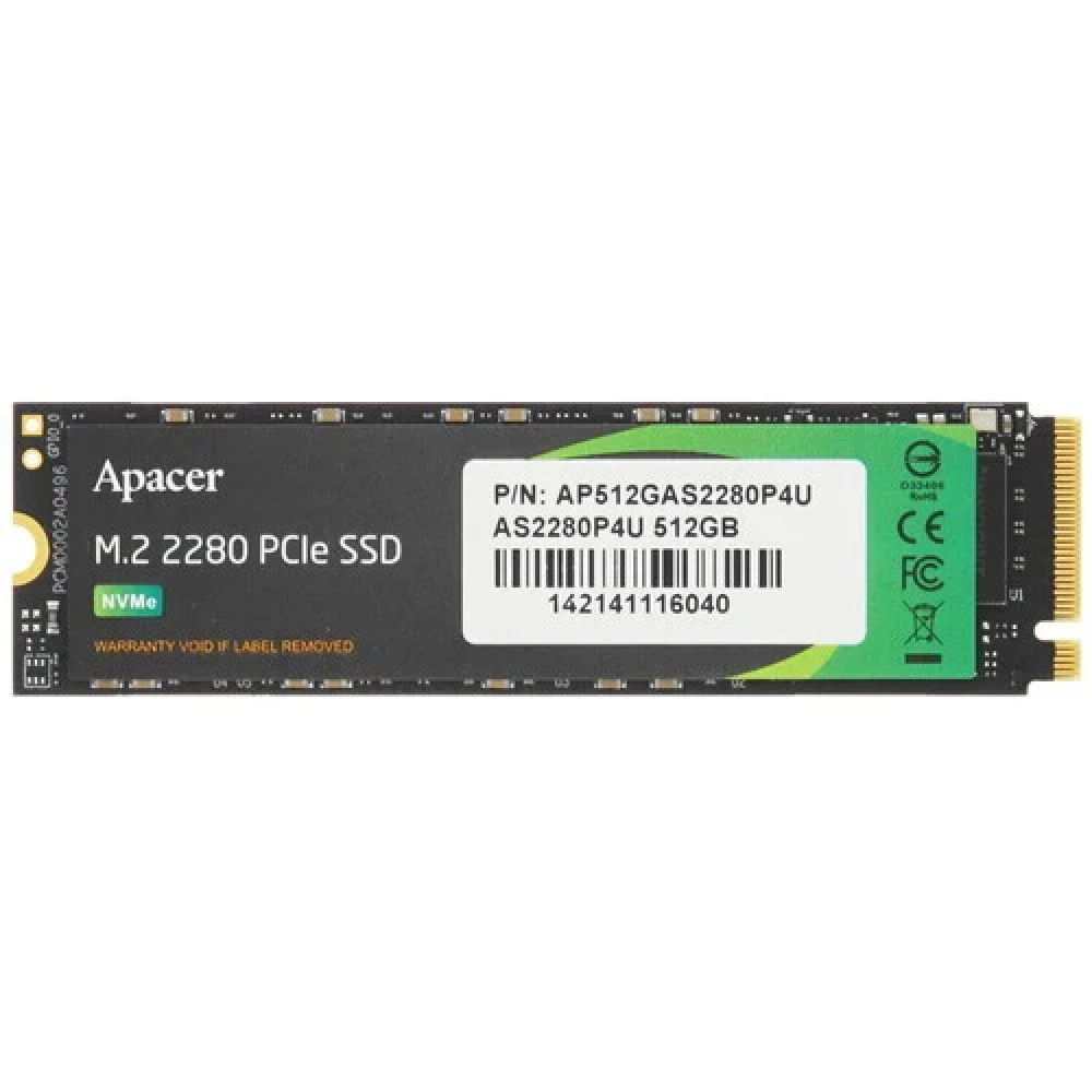 Жесткий диск Apacer AP512GAS2280P4U SSD (твердотельные), 512 ГБ, M.2, PCIe