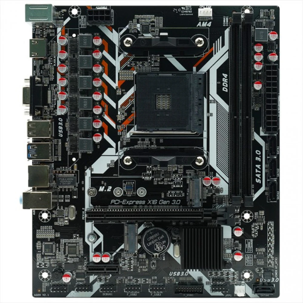 Материнская плата AFOX A320D4-MA5-V2 Micro-ATX, AMD AM4