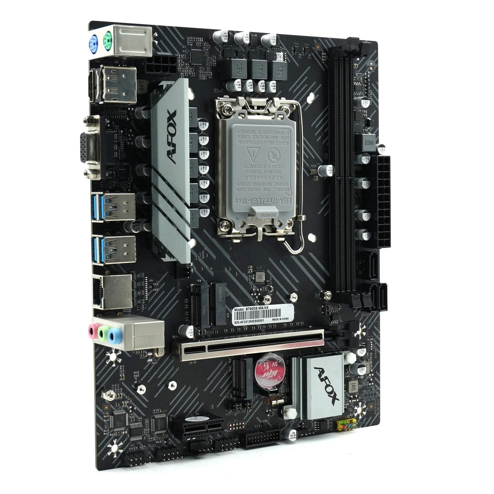 Материнская плата AFOX B760D4-MA5-V2 Micro-ATX, LGA 1700