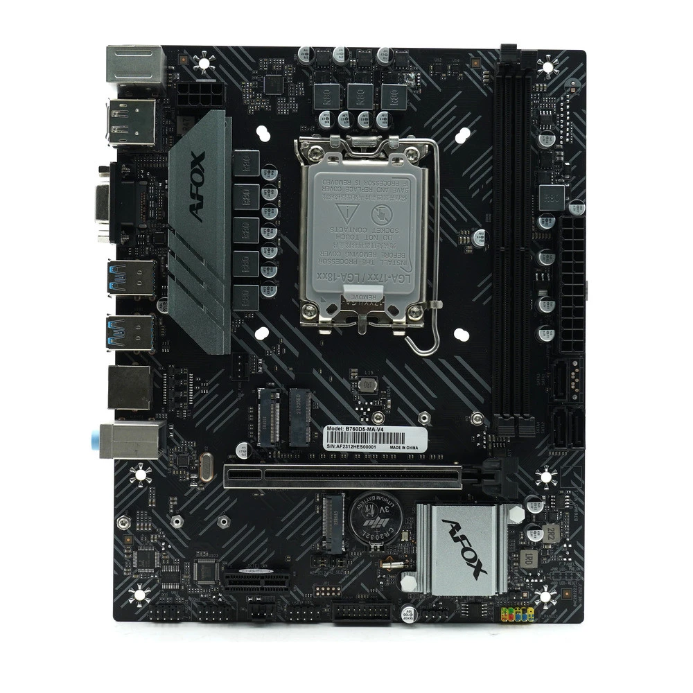 Материнская плата AFOX B760D4-MA5-V2 Micro-ATX, LGA 1700