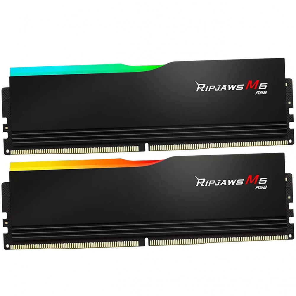 ОЗУ G.Skill RipJaws M5 RGB F5-6400J3648F16GX2-RM5RK DIMM, DDR5, 32 Гб (2 х 16 Гб), 6400 МГц