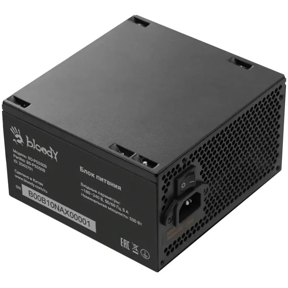 Блок питания Bloody BD-PS550B 550 Вт, 80+ Bronze