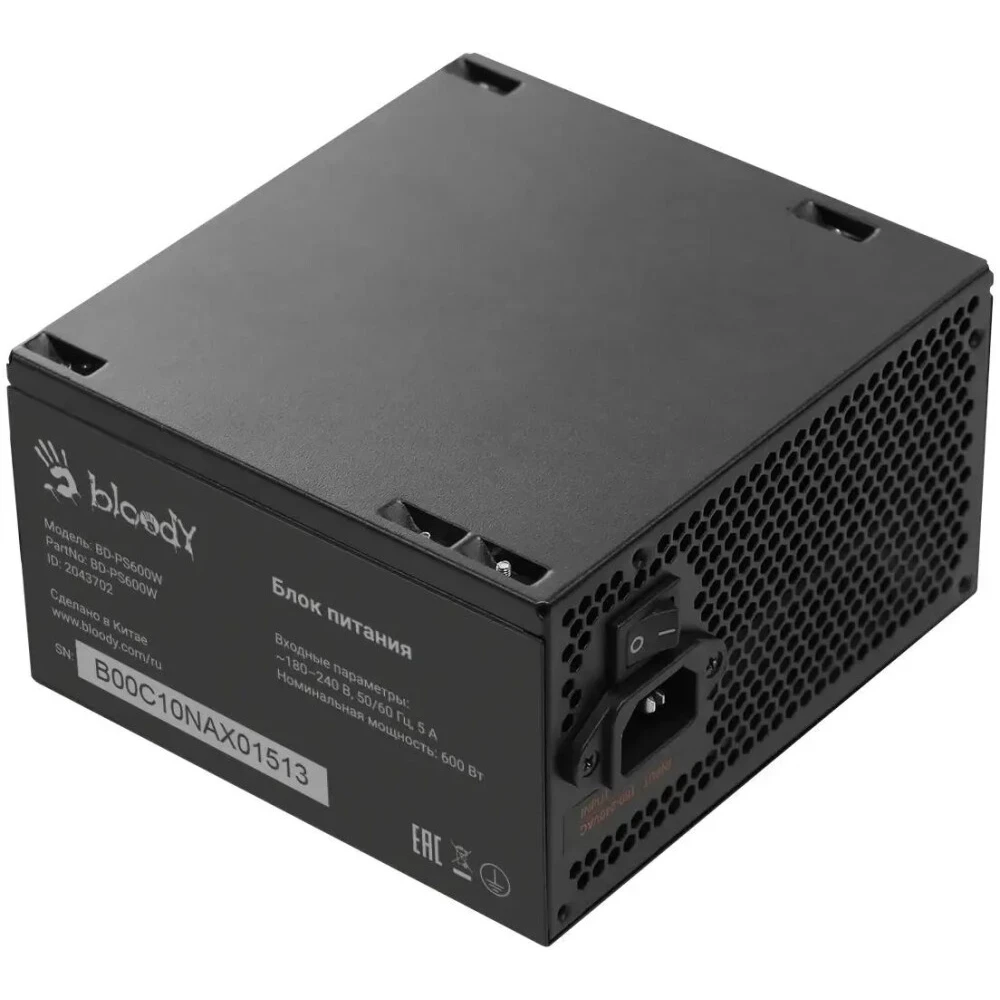 Блок питания Bloody BD-PS600W 600 Вт, 80+