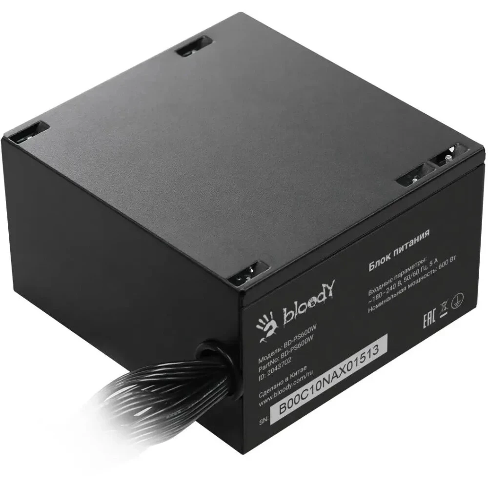 Блок питания Bloody BD-PS600W 600 Вт, 80+