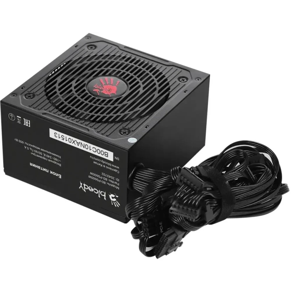 Блок питания Bloody BD-PS600W 600 Вт, 80+