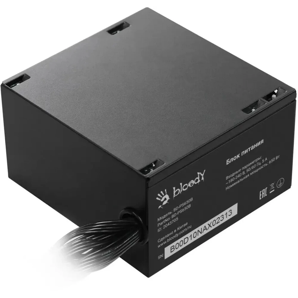 Блок питания Bloody BD-PS650B 650 Вт, 80+ Bronze