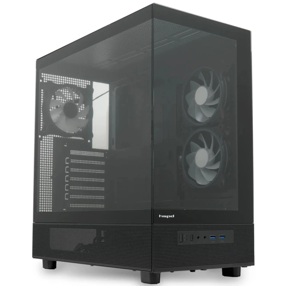 Корпус HSPD F710-TGBK-ARGB Mid-Tower
