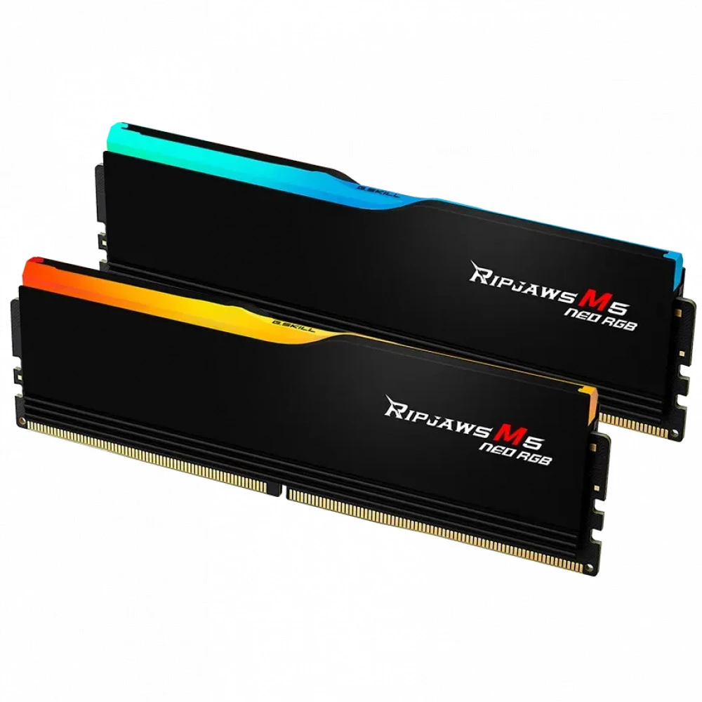 ОЗУ G.Skill Ripjaws M5 Neo RGB F5-6400J3240G16GX2-RM5NRK DIMM, DDR5, 32 Гб (2 х 16 Гб), 6400 МГц