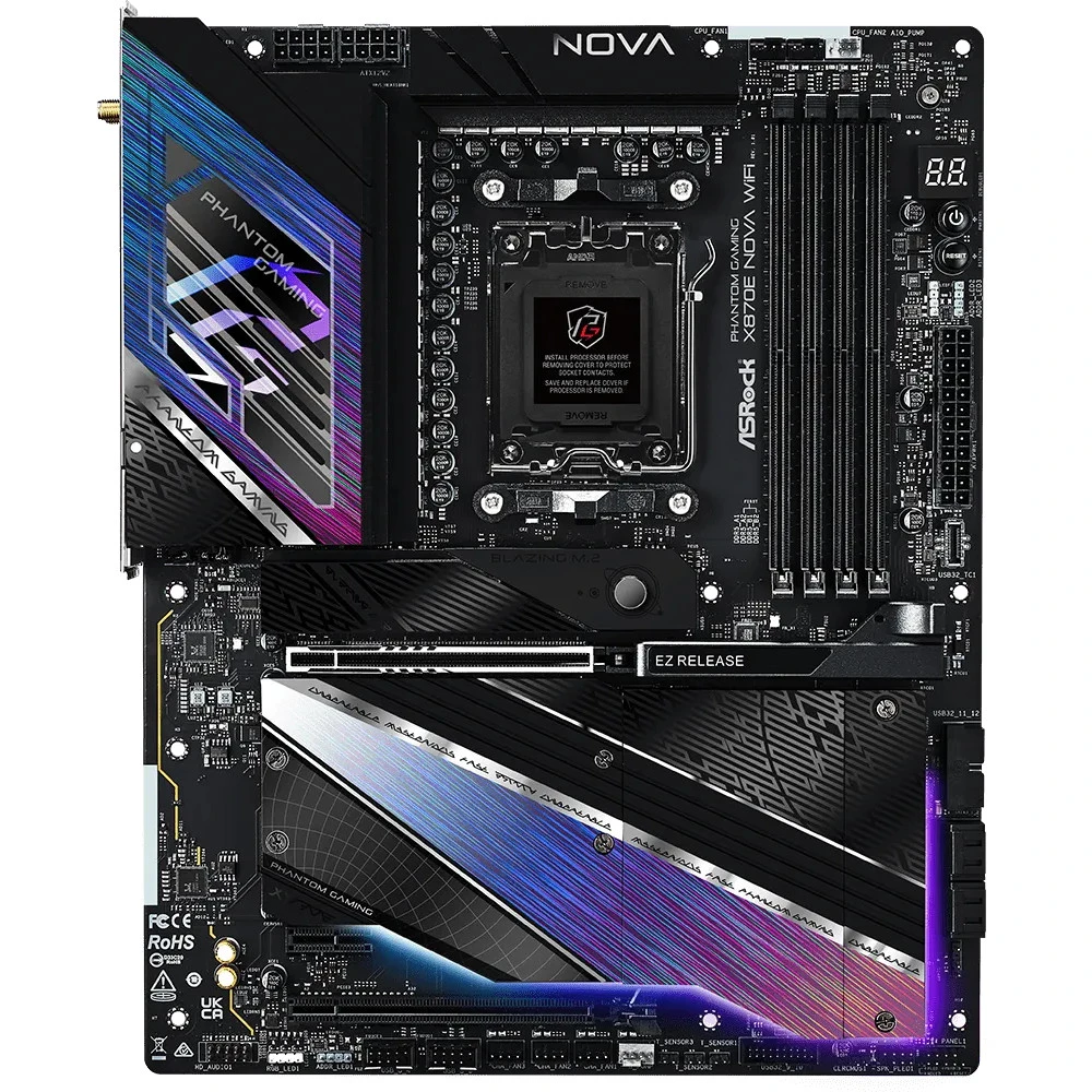 Материнская плата ASRock X870E NOVA WIFI ATX, AMD AM5
