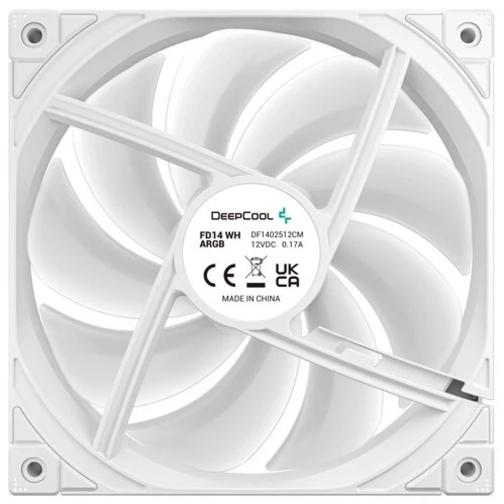 Система охлаждения Deepcool FD14 ARGB 140х140x25 белый R-FD14-WHAPN1-G Для системного блока