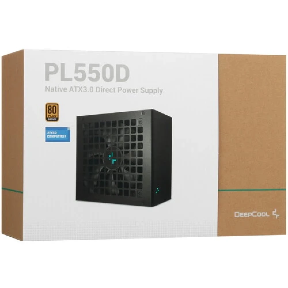 Блок питания Deepcool PL550D R-PL550D-FC0B-WDEU-V2 550 Вт, 80+ Bronze