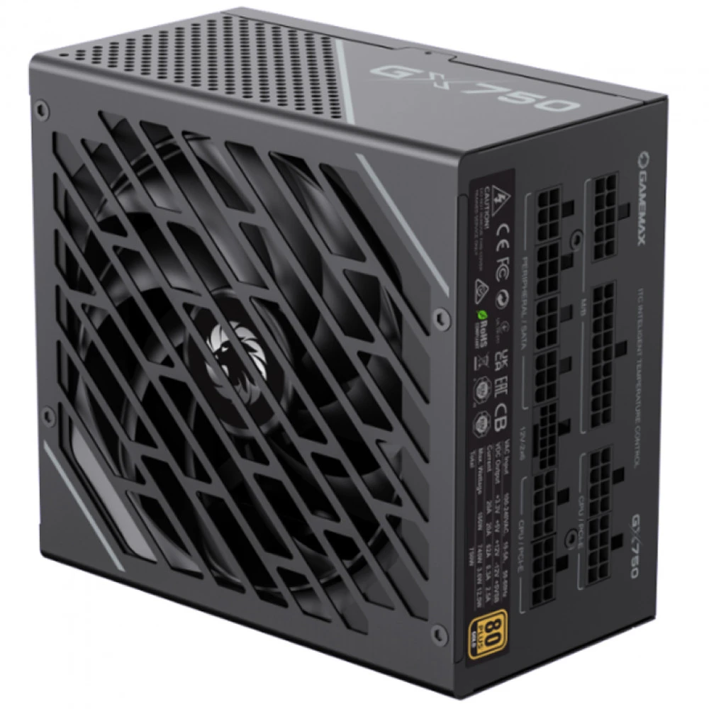 Блок питания GameMax GX-750 PRO BK 214607500022 750 Вт, 80+ Bronze